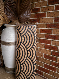 Recycled Outdoor Mat 4 Rainbow Waves ~ Large 2.8 x 2.8