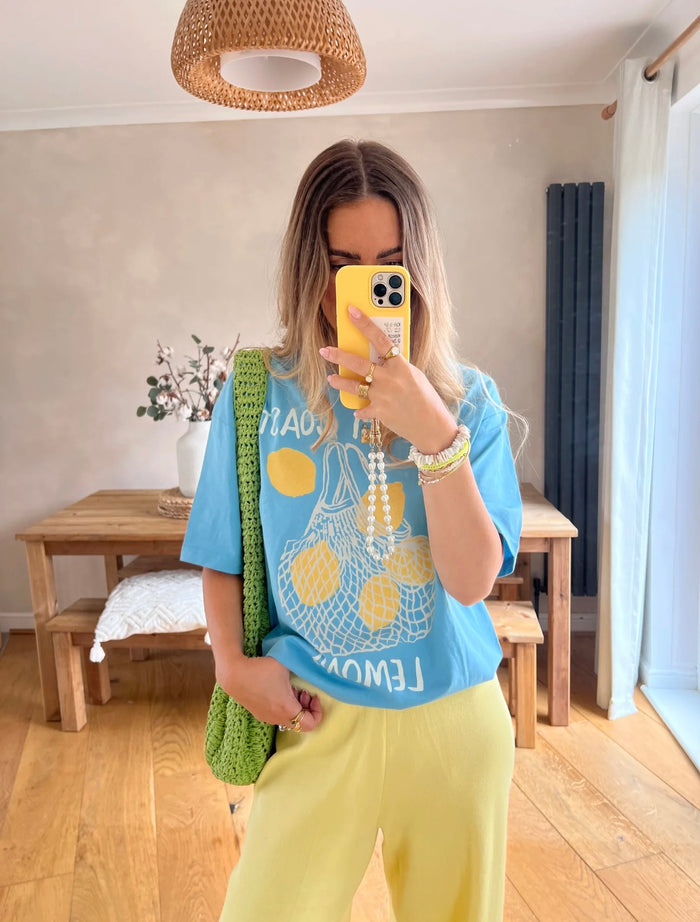 Amalfi Oversized Shirt Sky Blue