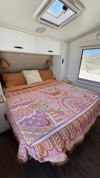 Indigenous Throw Pink Alkira By Taylor - Lee