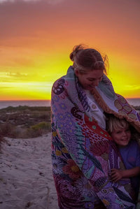 Indigenous Throw Flowers Along The River By Dustin Koa