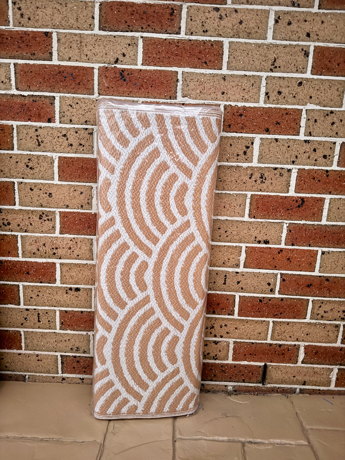 Recycled Outdoor Mat 10 Rainbow Waves ~ Large - 2.8 x 2.8m