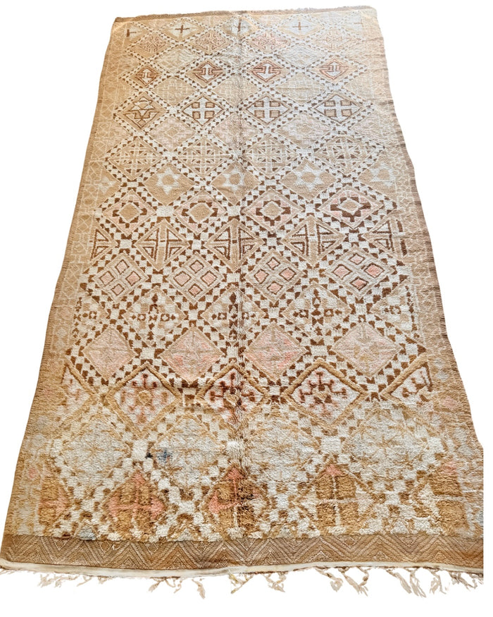 Moroccan Vintage Rug “Indigo” 350 x 187