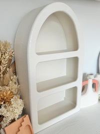 Santorini Niche 3 Shelf Arch Shadow Box Display Shelf