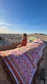 Indigenous Throw Pink Alkira By Taylor - Lee