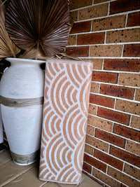 Recycled Outdoor Mat 10 Rainbow Waves ~ Large - 2.8 x 2.8m