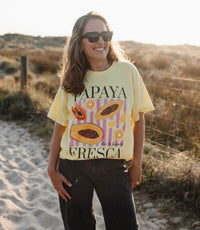 Papaya Oversized Shirt Buttermilk