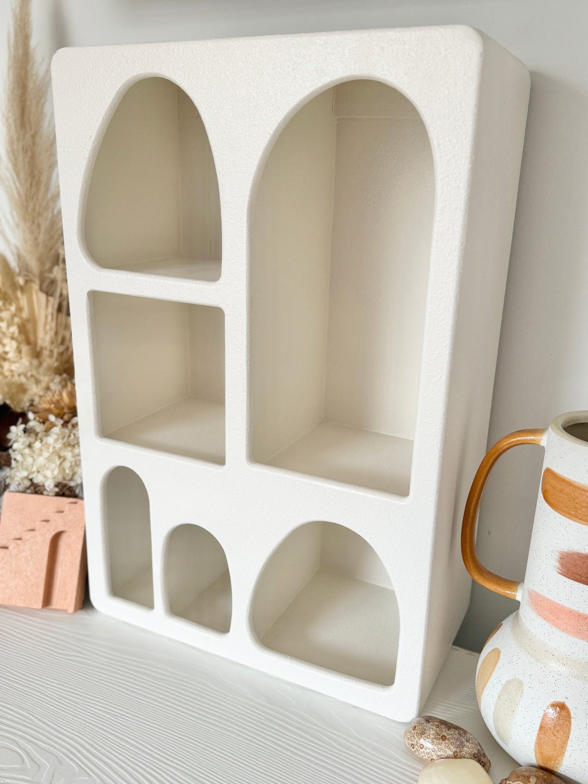 Santorini Niche 6 Shelf Shadow Box Display Shelf