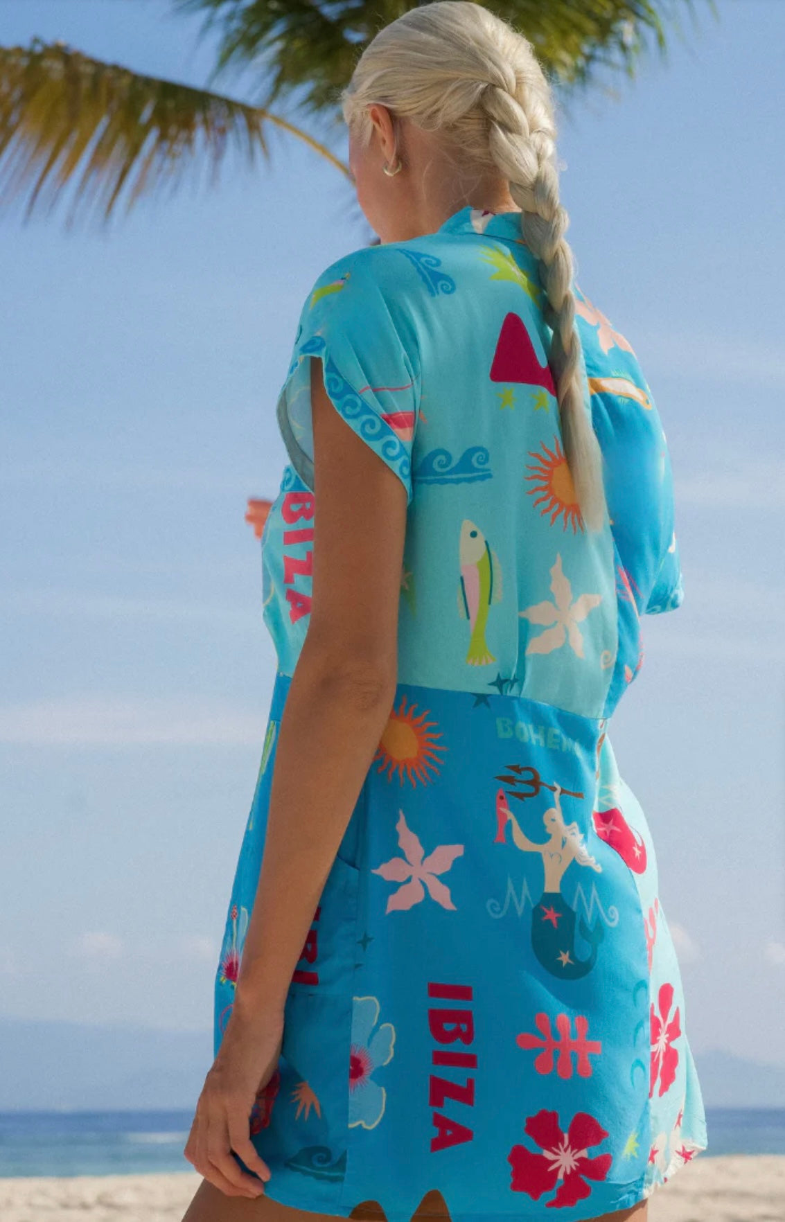 Blue Marlin Shirt Dress
