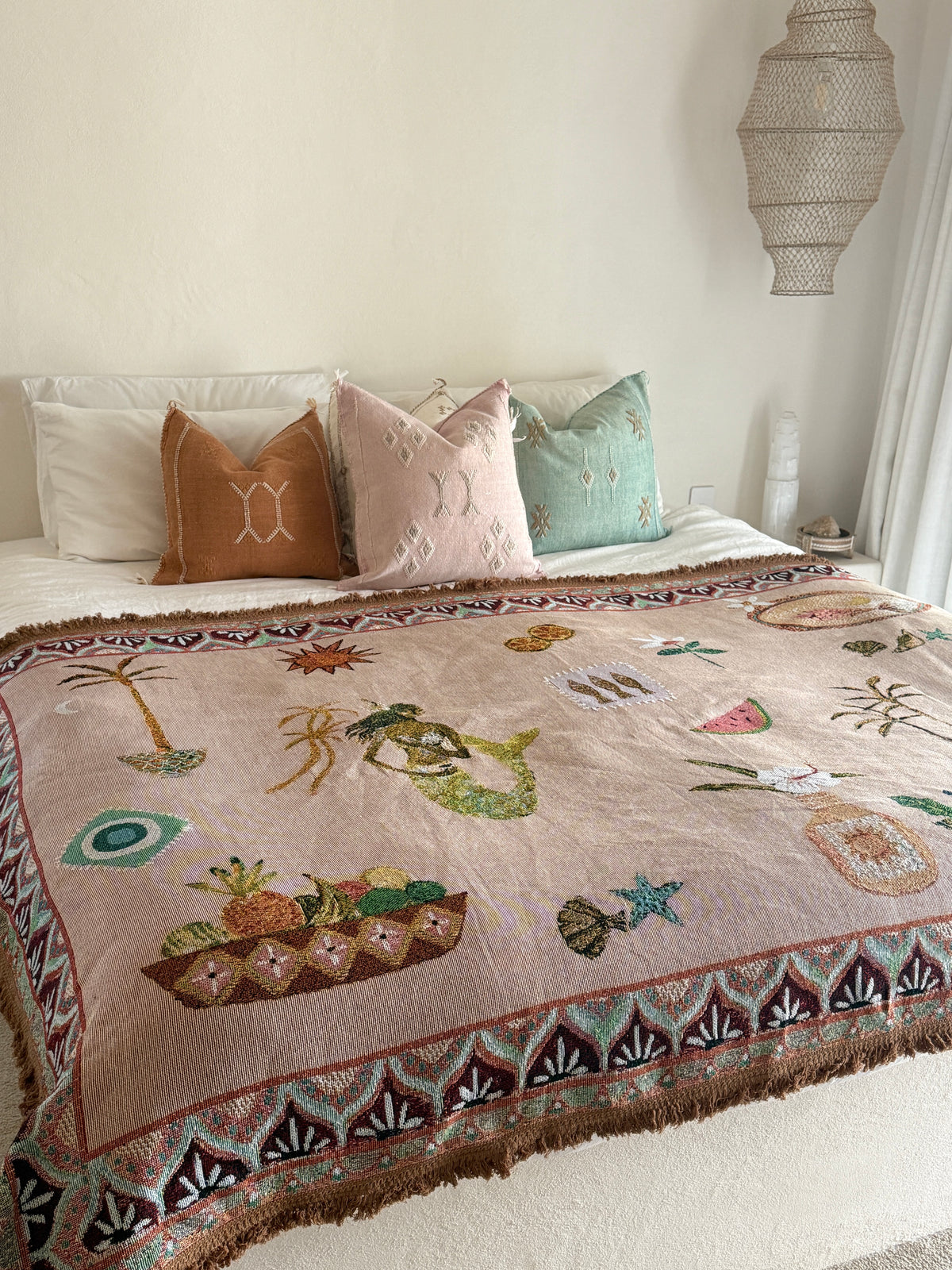 Sue Fantini Throw Sea Song Mermaid