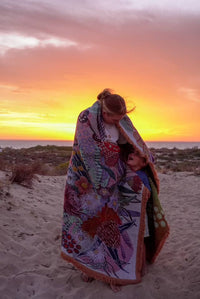 Indigenous Throw Flowers Along The River By Dustin Koa