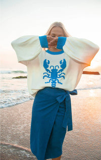 Knit Sweater - Lobster Blue
