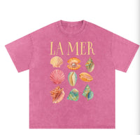 La Mer Oversized Shirt Snow Wash Pink