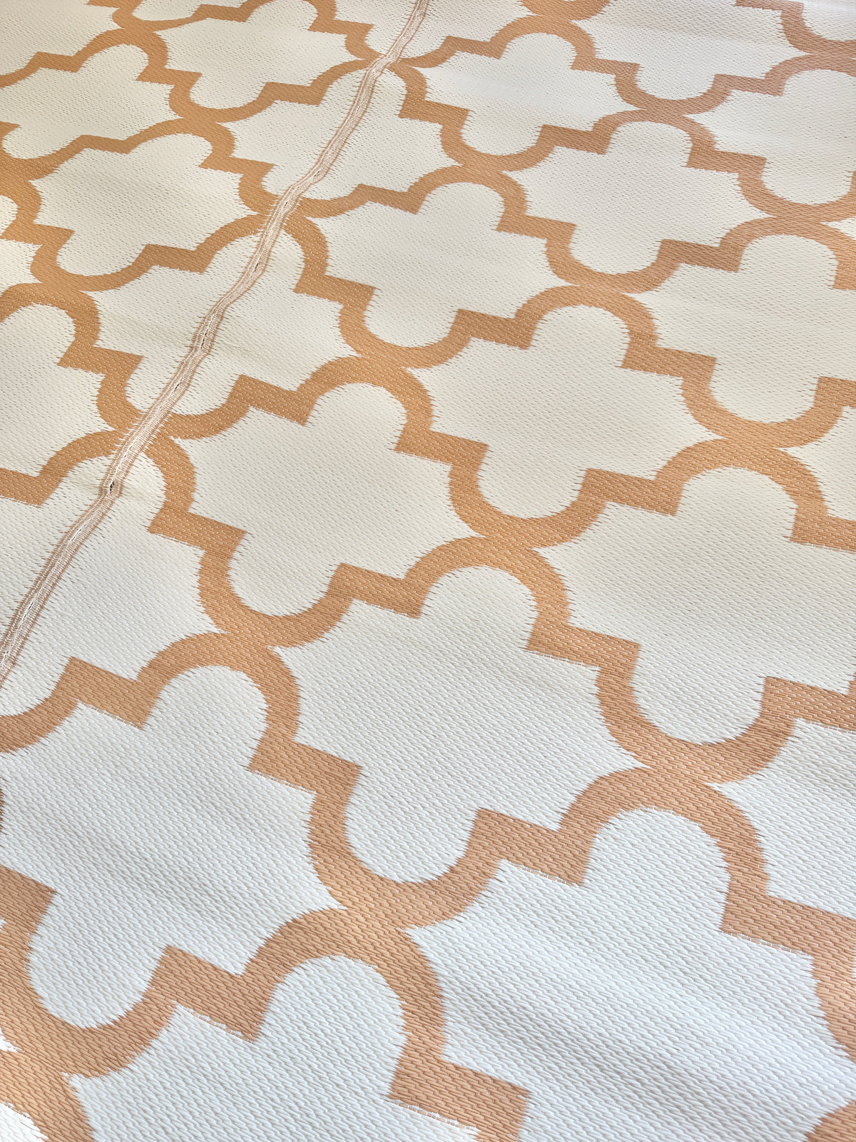 Recycled Outdoor Mat 21 Mosiac ~ Large 2.8 x 2.8