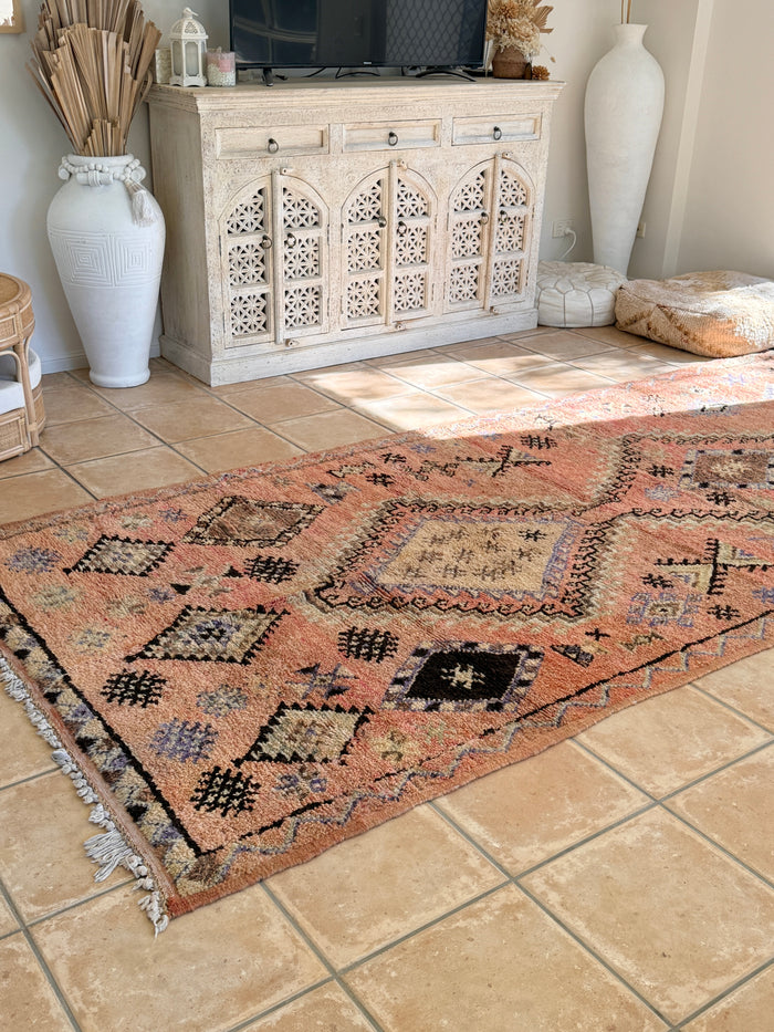 Moroccan Vintage  Rug  "Zara" 338x 153
