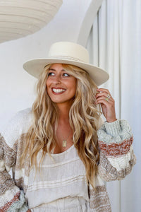 Gypsy Hat - Cream *Seconds marked