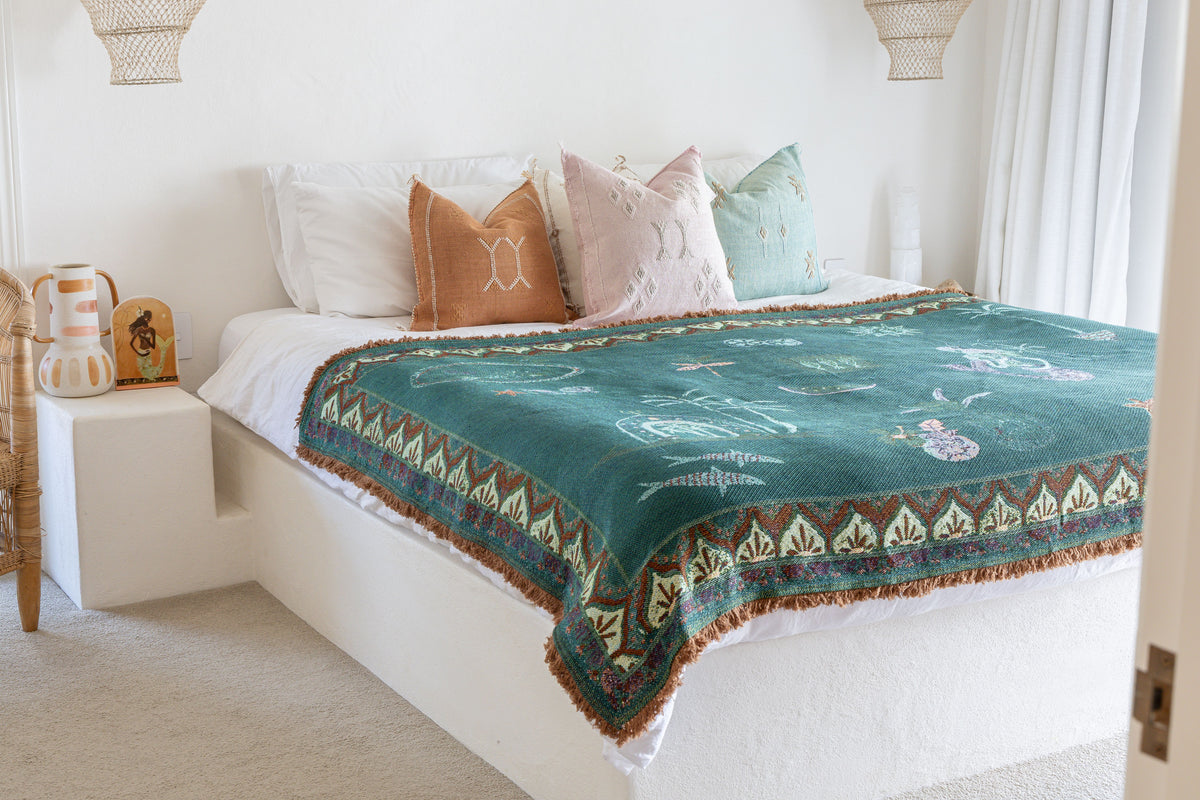 Sue Fantini Throw Sea Song Mermaid