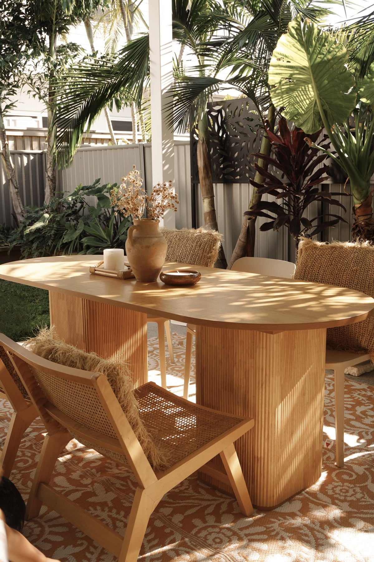 Recycled Outdoor Mat 11 Paisley ~ Large - 2.8 x 2.8 m