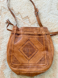 Moroccan Leather Handbag Tan