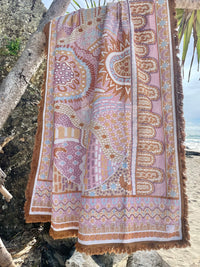 Indigenous Throw Pink Alkira By Taylor - Lee