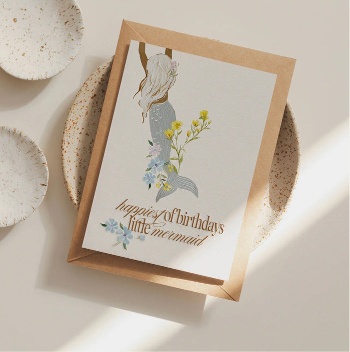 Card - Happiest Birthday, Little Mermaid