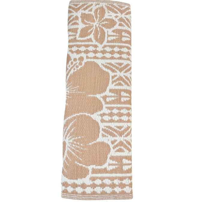 Recycled Outdoor Mat 1 Hibiscus ~ Large 2.8 x 2.8