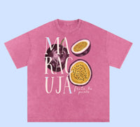 Maracuja Oversized Shirt Acid Wash Rose Pink