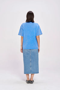 LE FLEUR TROPICAL Oversized Shirt Light Blue