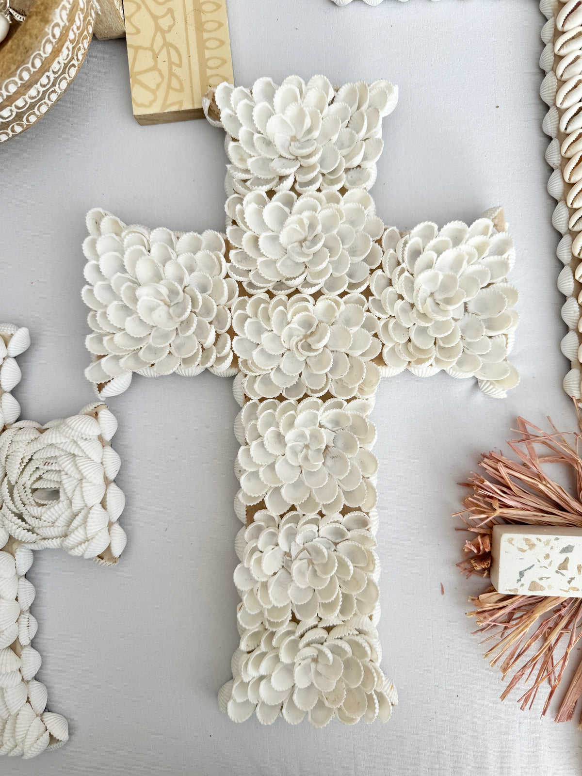 Shell Cross Open Flower - Large