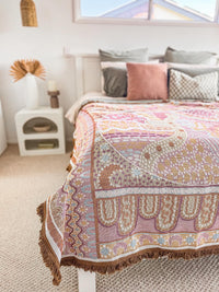 Indigenous Throw Pink Alkira By Taylor - Lee