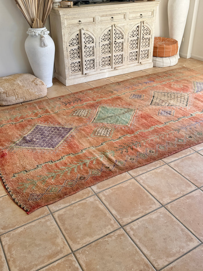 Moroccan Vintage Rug “Luna” 333 x 186