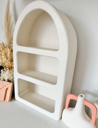 Santorini Niche 3 Shelf Arch Shadow Box Display Shelf