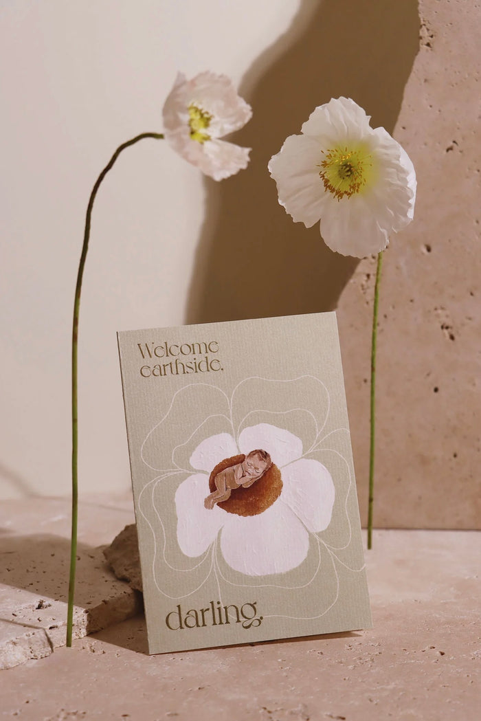 Card - Welcome Earthside, Darling