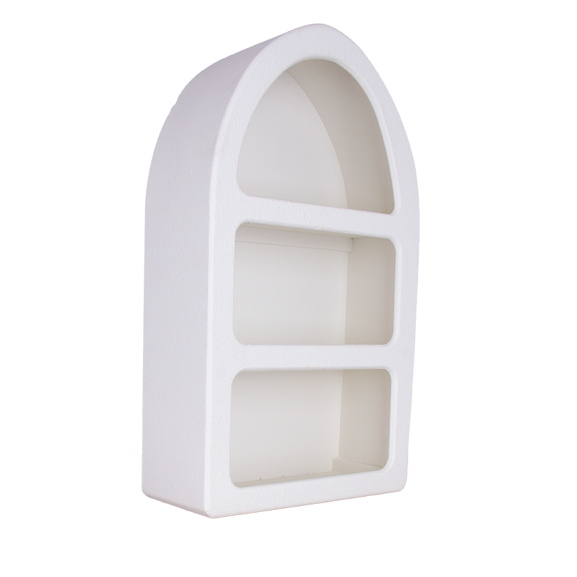 Santorini Niche 3 Shelf Arch Shadow Box Display Shelf