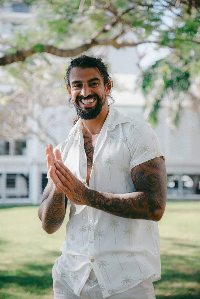 Men’s Shirt Beige Coco Palm