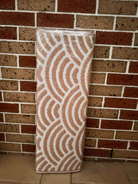 Recycled Outdoor Mat 10 Rainbow Waves ~ Large - 2.8 x 2.8m