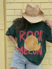 Rock Melon Oversized Shirt Forest Green