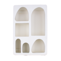 Santorini Niche 6 Shelf Shadow Box Display Shelf