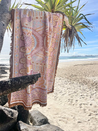 Indigenous Throw Pink Alkira By Taylor - Lee