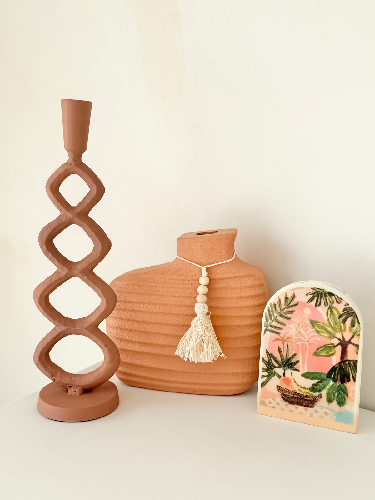 Sofia Candle Holder Terracotta