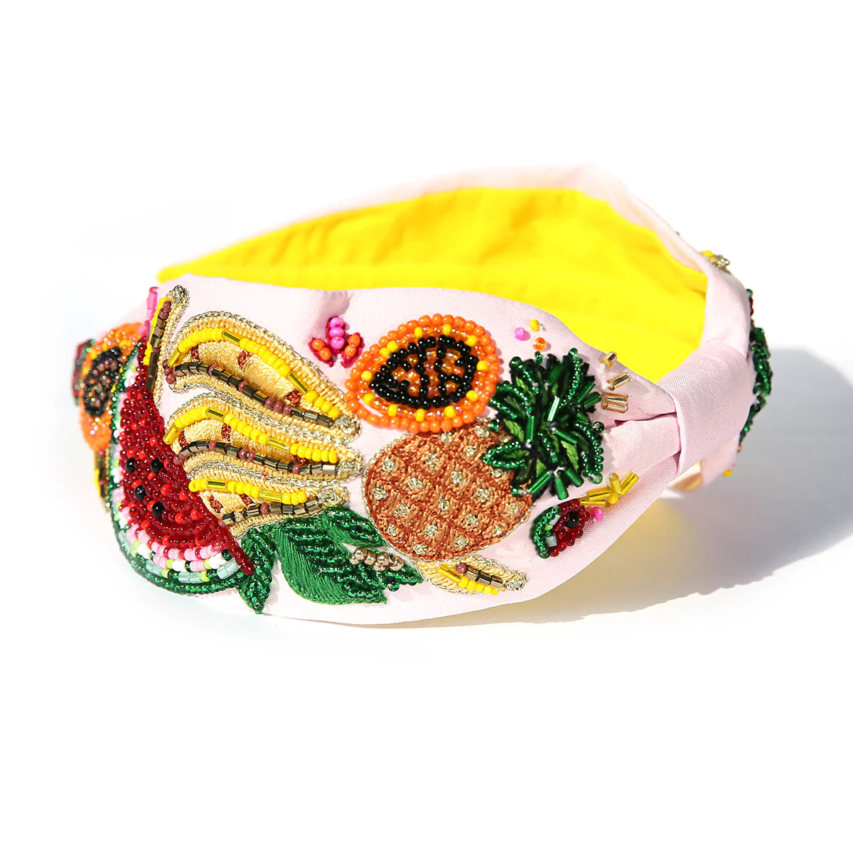 Beaded Headband Pink Fruit Salad