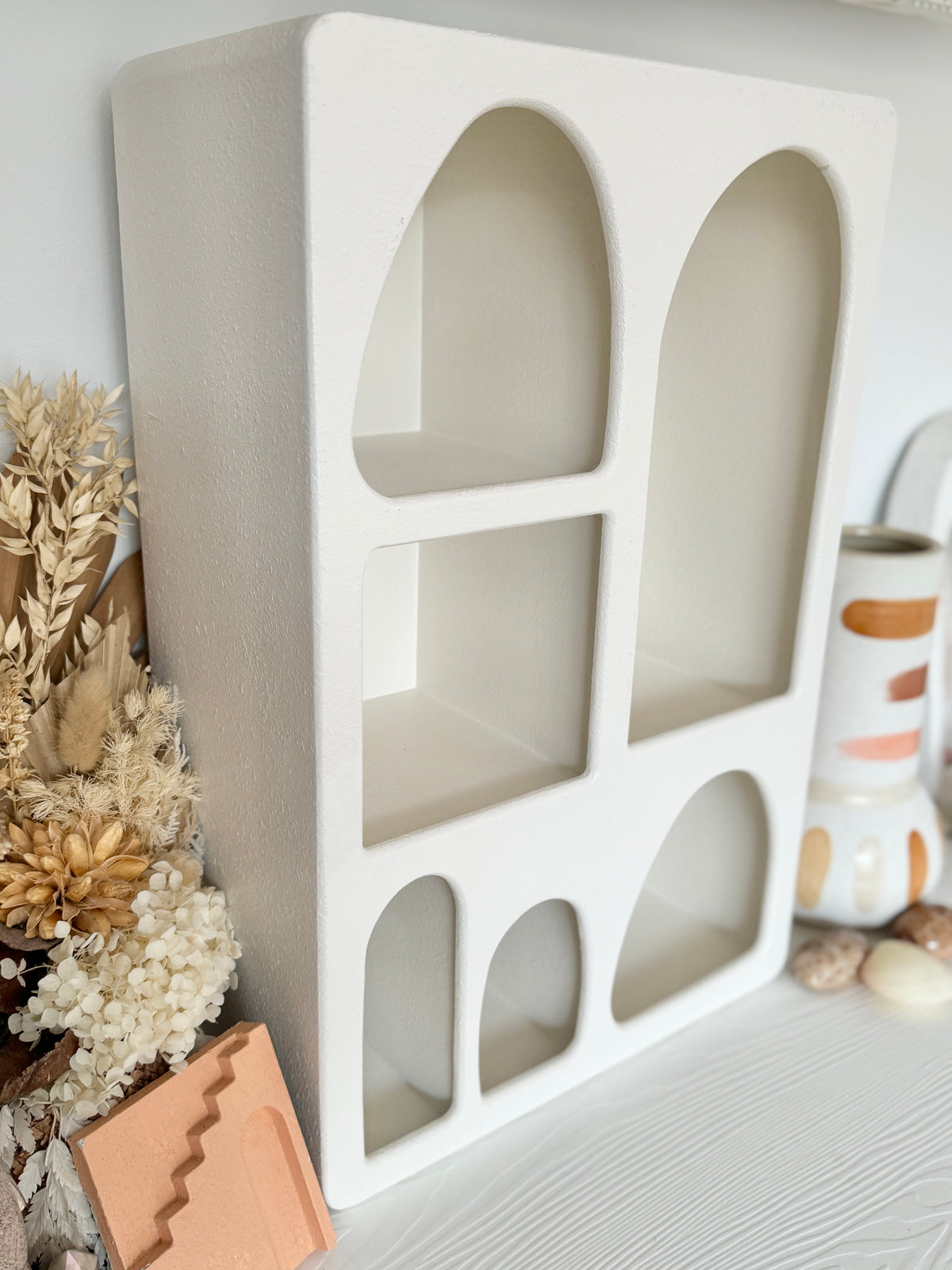 Santorini Niche 6 Shelf Shadow Box Display Shelf