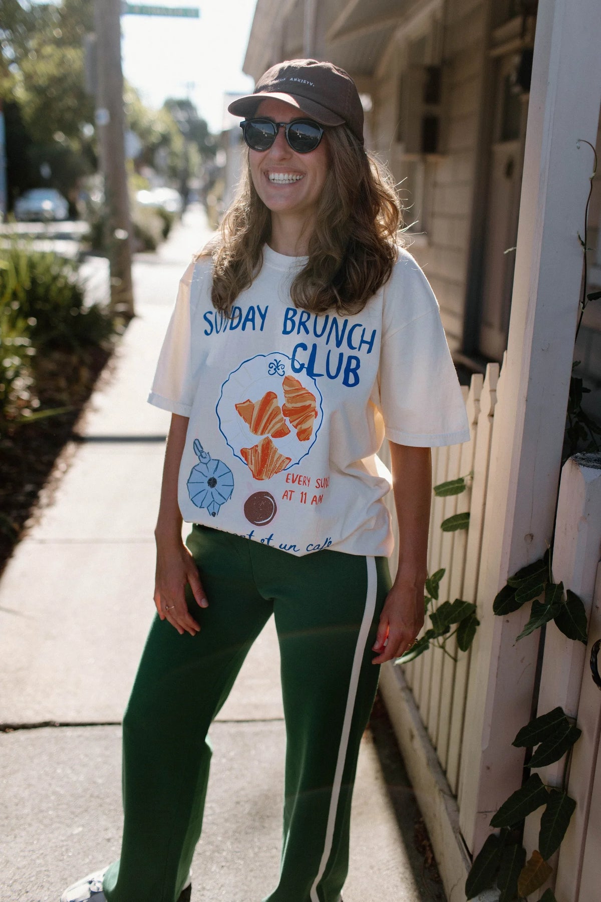 Sunday Brunch Club Oversized Shirt White