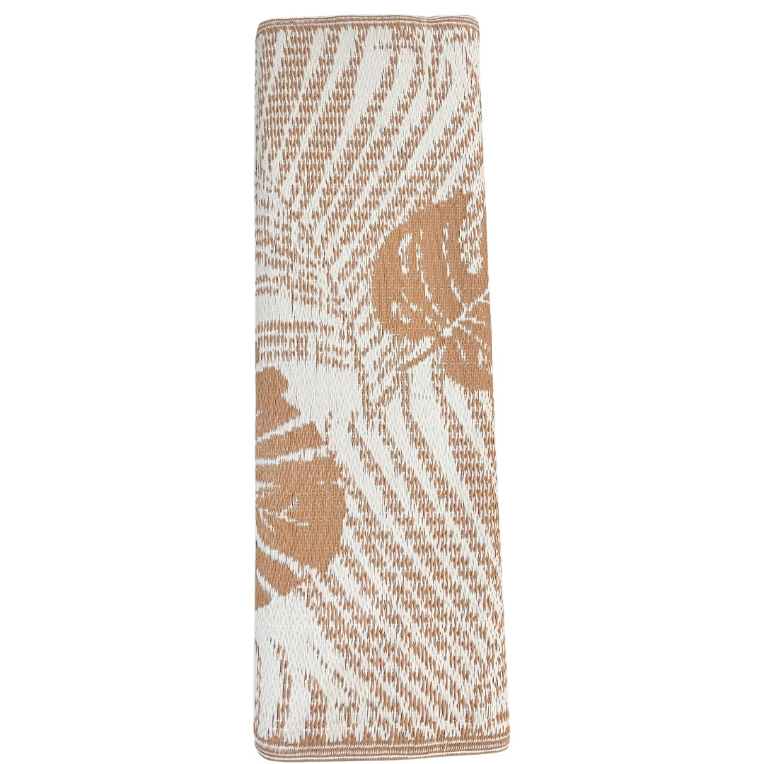 Recycled Outdoor Mat 14 Palm Fern ~ Large - 2.8 x 2.8m