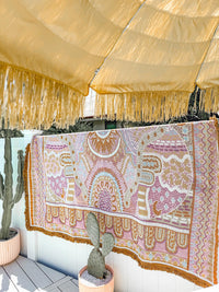 Indigenous Throw Pink Alkira By Taylor - Lee