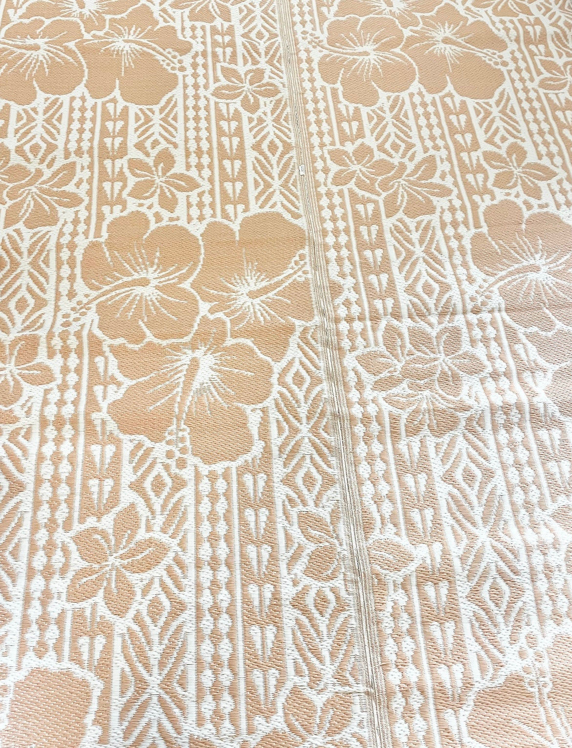 Recycled Outdoor Mat  20 Hibiscus ~ xLarge 4.5 x 3