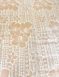 Recycled Outdoor Mat  20 Hibiscus ~ xLarge 4.5 x 3