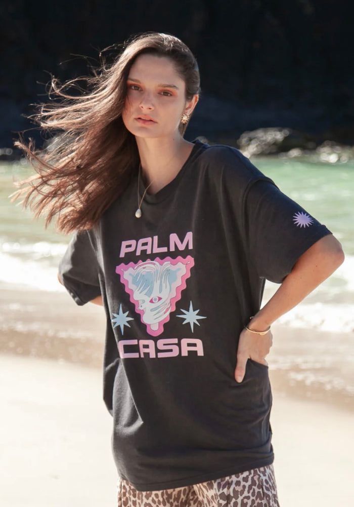 Dove Eye Oversized Shirt Acid Black