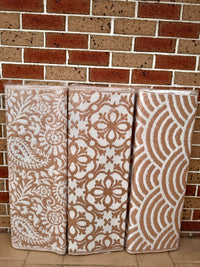 Recycled Outdoor Mat 10 Rainbow Waves ~ Large - 2.8 x 2.8m