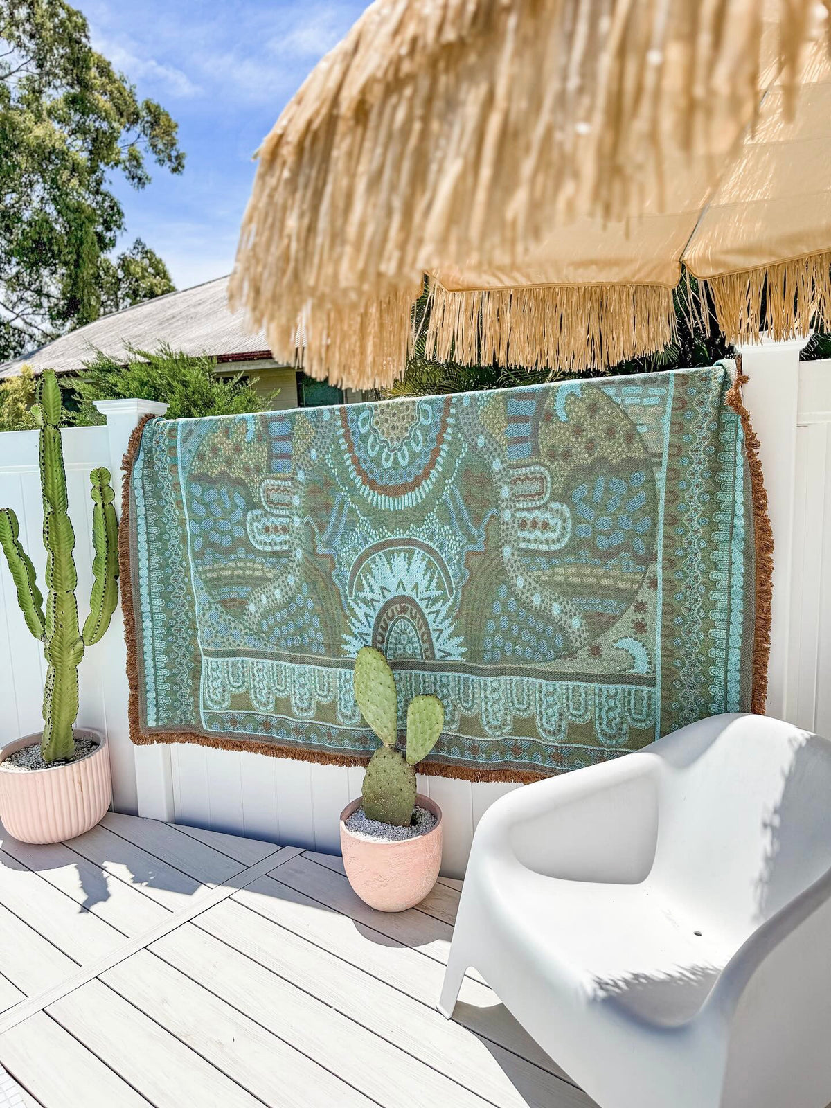 Indigenous Throw Pink Alkira By Taylor - Lee