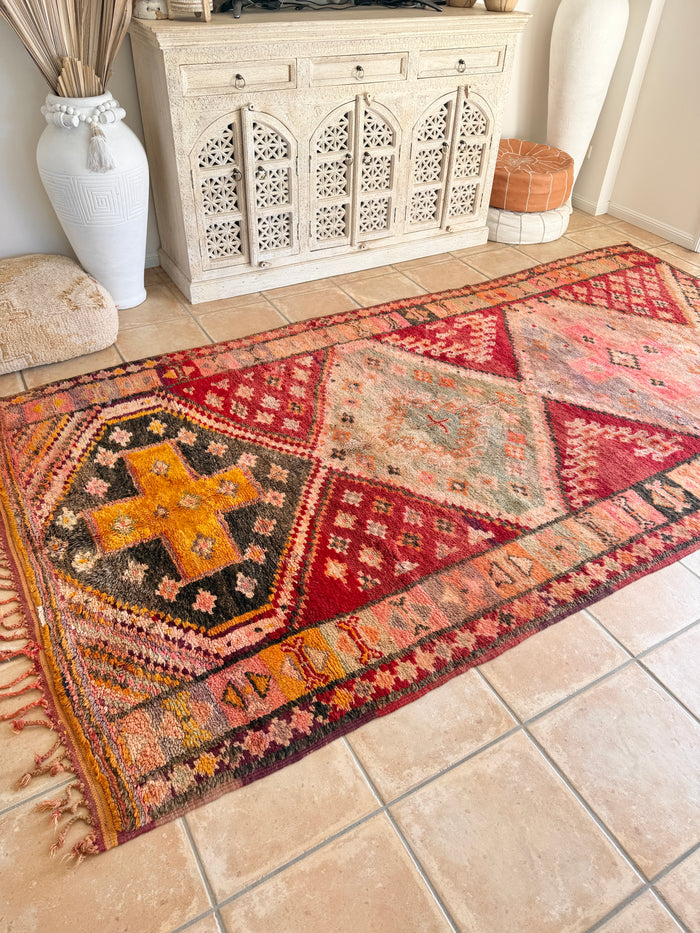 Moroccan Vintage  Rug  “Zephyra" 316 x 172